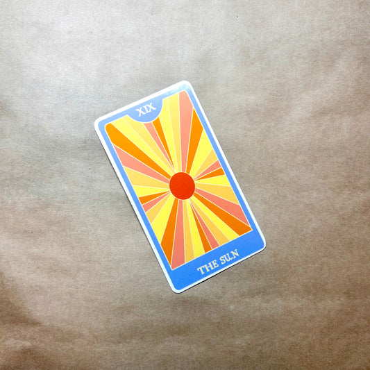 the sun tarot sticker!