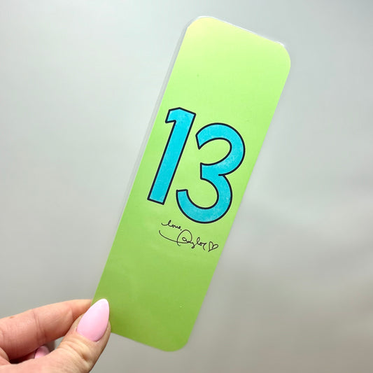 debut taylor 13 bookmark!