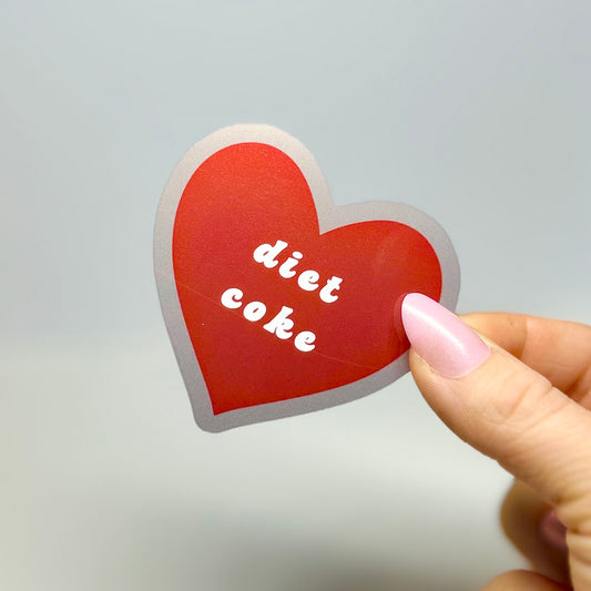 diet coke heart sticker!