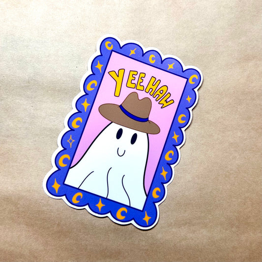 cowboy ghost sticker!