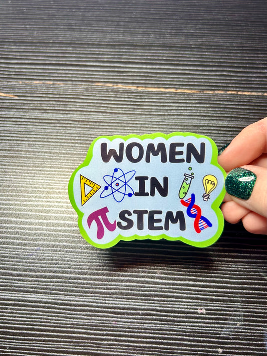 women in stem sticker!