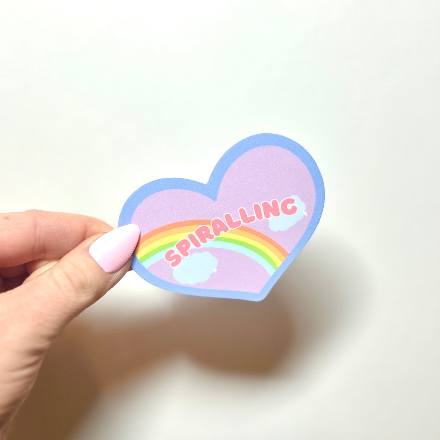 spiralling rainbow sticker!