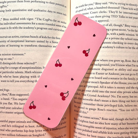 pink cherry bookmark!