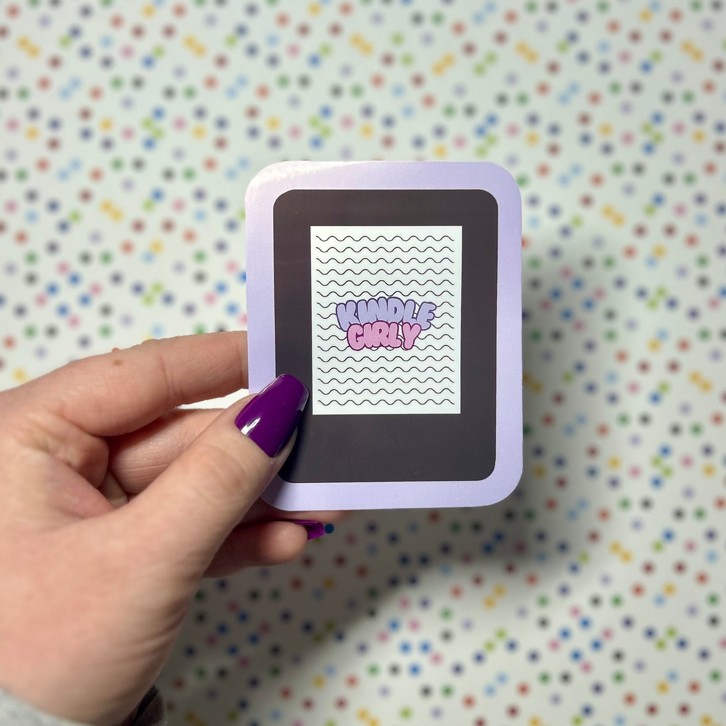 kindle girly sticker!