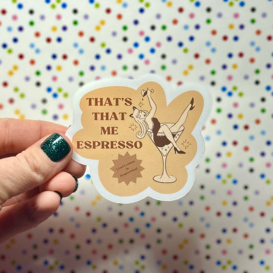 espresso sticker!